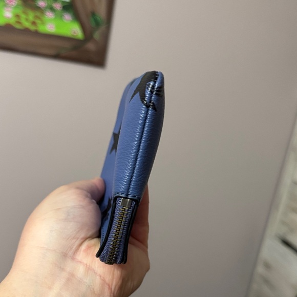 Coach Black Star Patterned Blue Wallet - Picture 6 of 8